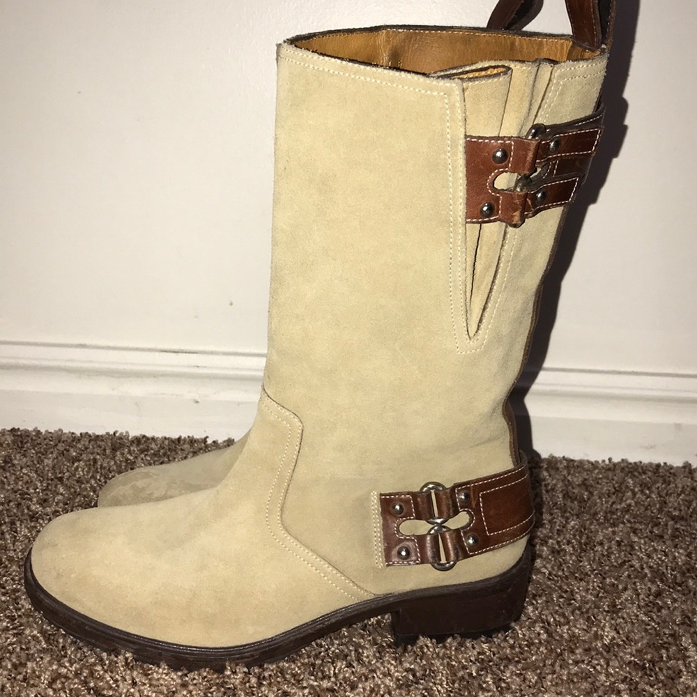 Cole Haan suede and leather boots